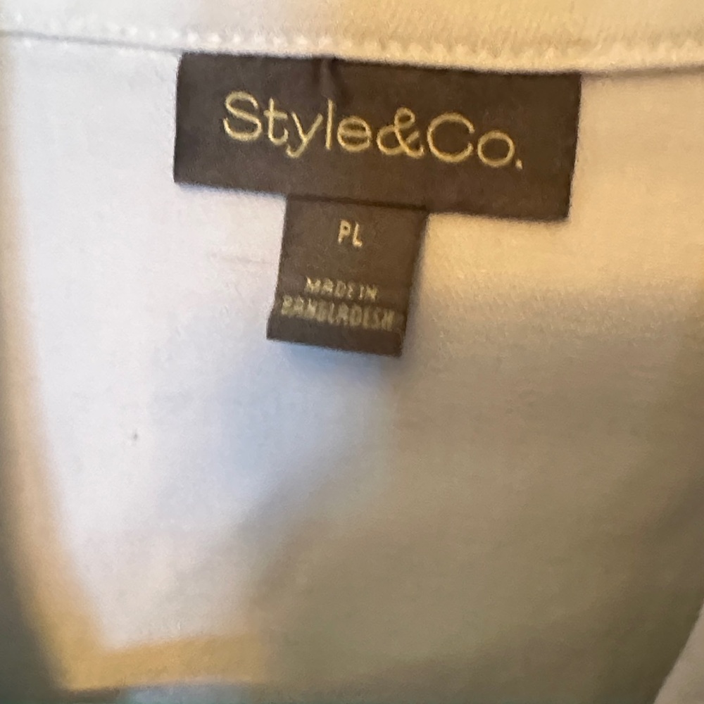 Style & Co. Women's Classic White Jean Jacket - Picture 2 of 4